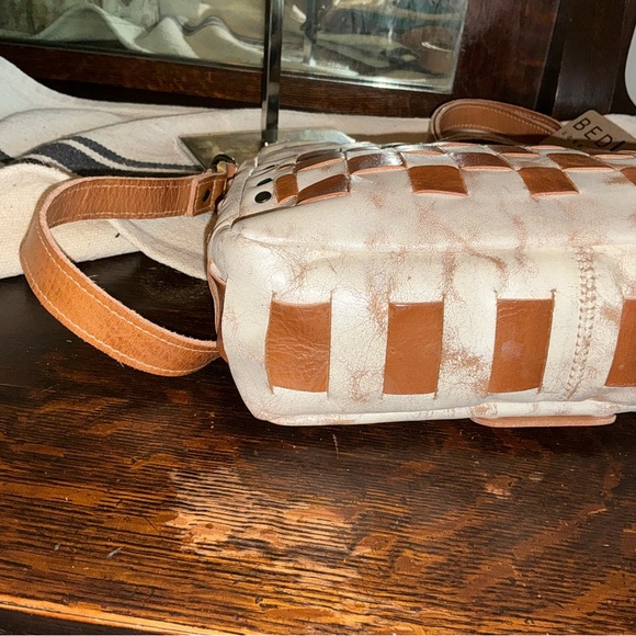 NWT Bed Stu Leather Keiki Crossbody Bag Handbag Nectar Lux Tan Rustic MSRP $235 - Picture 6 of 15